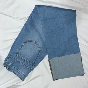 Women's Blue Cropped Jeans